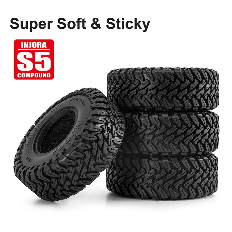 INJORA MAVERIX M/T 1.9" S5 Crawler Tires, 4.19" OD, T1927 (4)