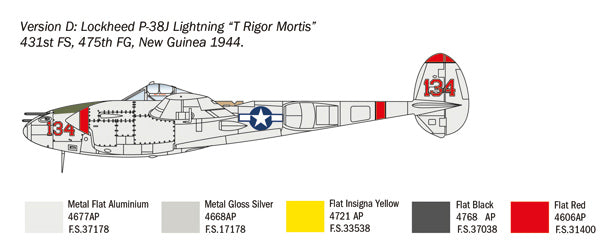 ITALERI P-38J LIGHTNING: 1:72