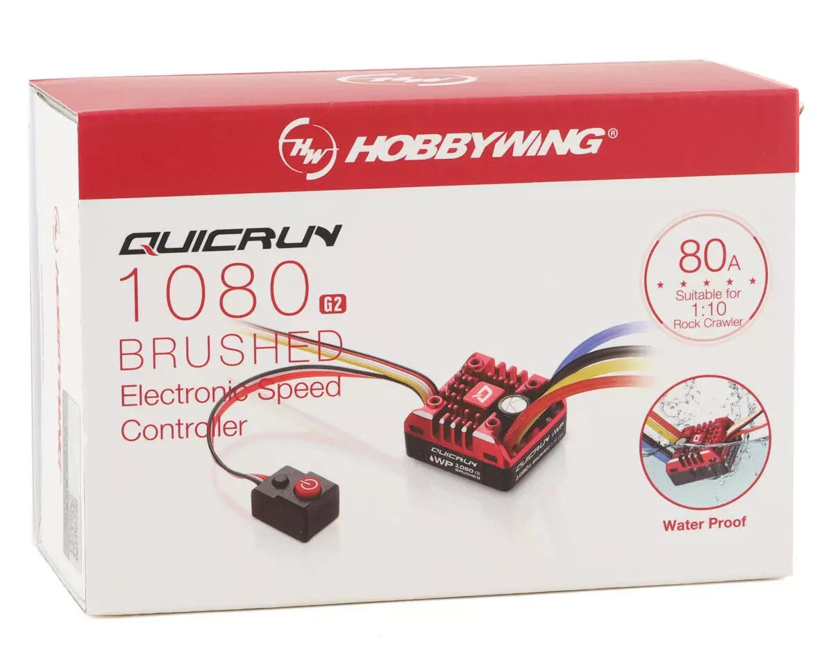 Hobbywing QUICRUN WP1080 G2 Brushed ESC (HW30120202)