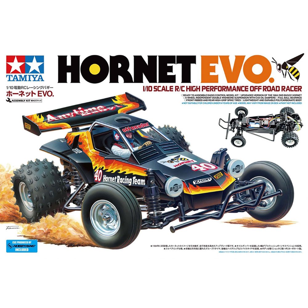 Tamiya 1/10 RC Hornet EVO 2WD Off-Road Buggy Kit (58742)