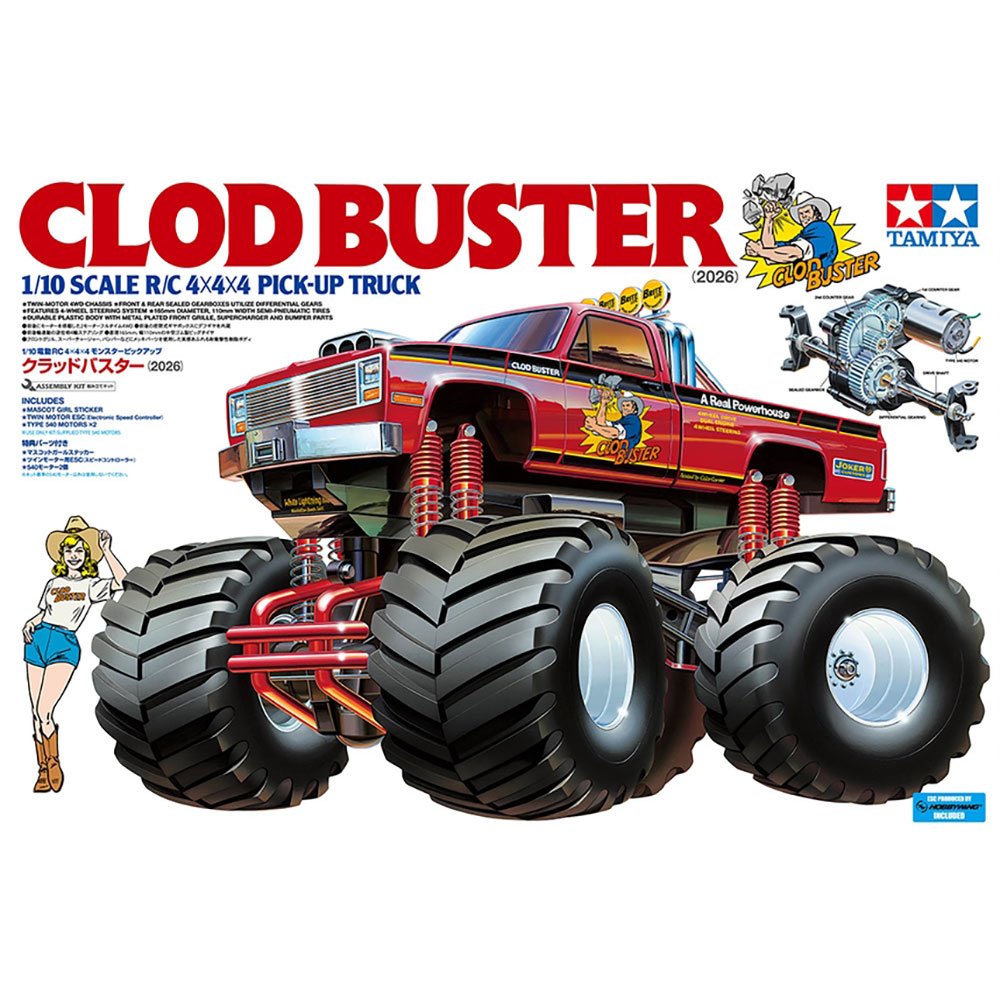 TAMIYA RC 1/10 CLOD BUSTER (2026) - pre-order
