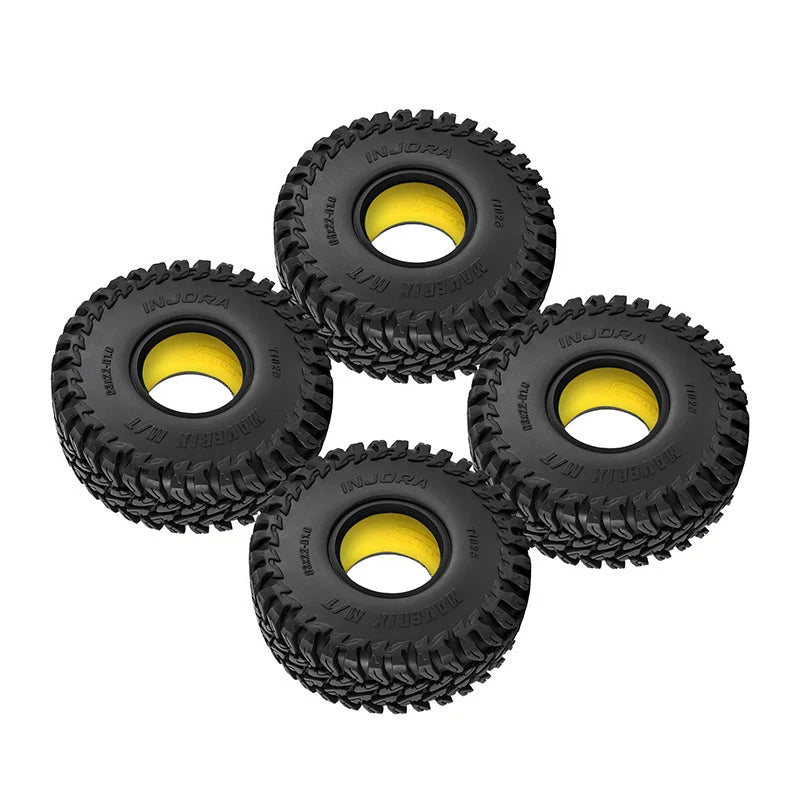 INJORA 1.0" 63*22mm MAVERIX M/T Tires & Inserts Combo (4)