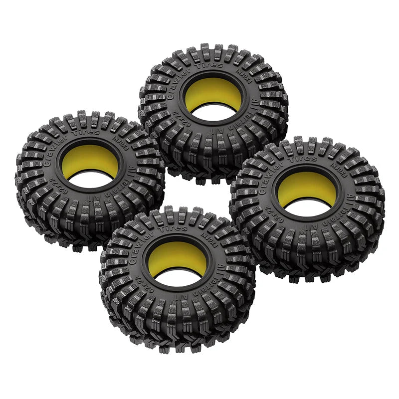 INJORA 1.0" 62*22mm King Trekker Tires & Inserts Combo (4)