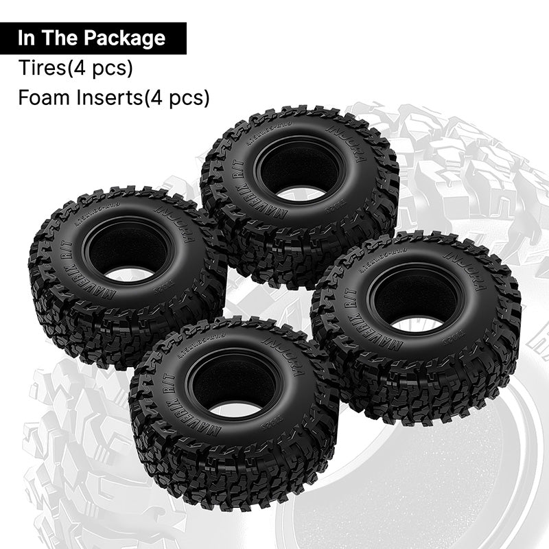 INJORA 1.9" (120*42mm 4.75" OD) MAVERIX S5 R/T Tires (T1925) (4)