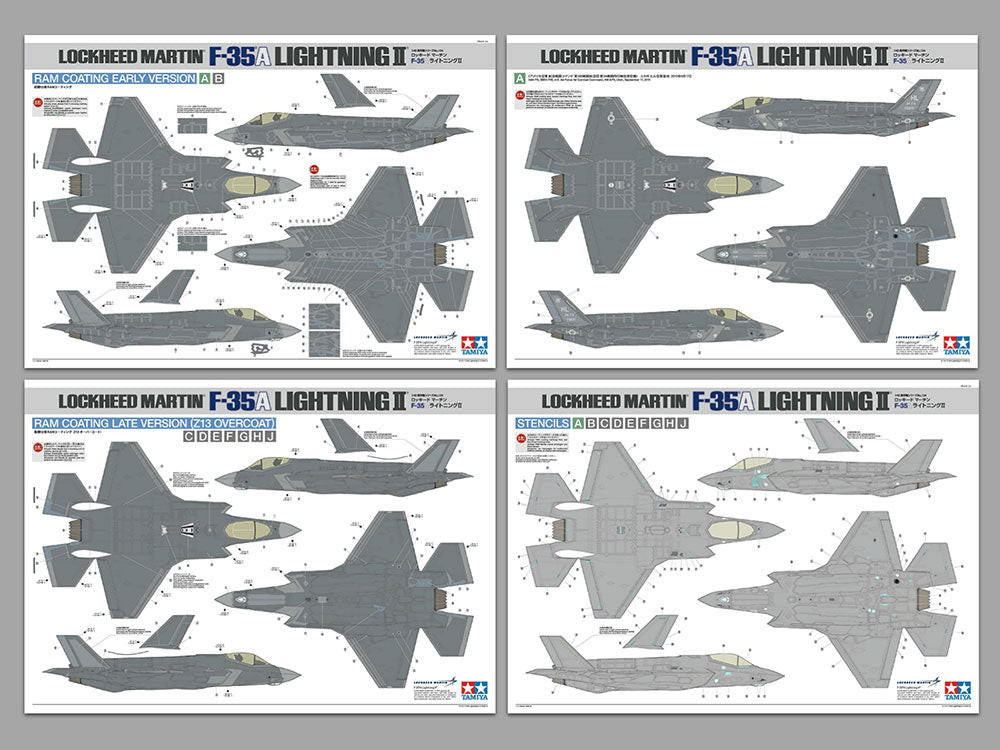 TAMIYA F-35A LIGHTNING II 1:48 AUST.DECALS