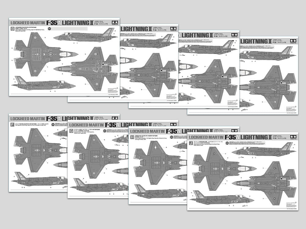 TAMIYA F-35A LIGHTNING II 1:48 AUST.DECALS