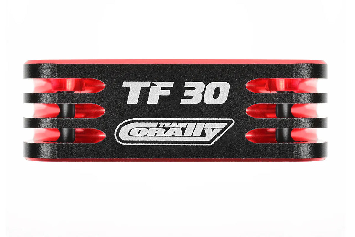 Team Corally TF-30 30mm Ultra High Speed Cooling Fan with BEC Connector – Black/Red