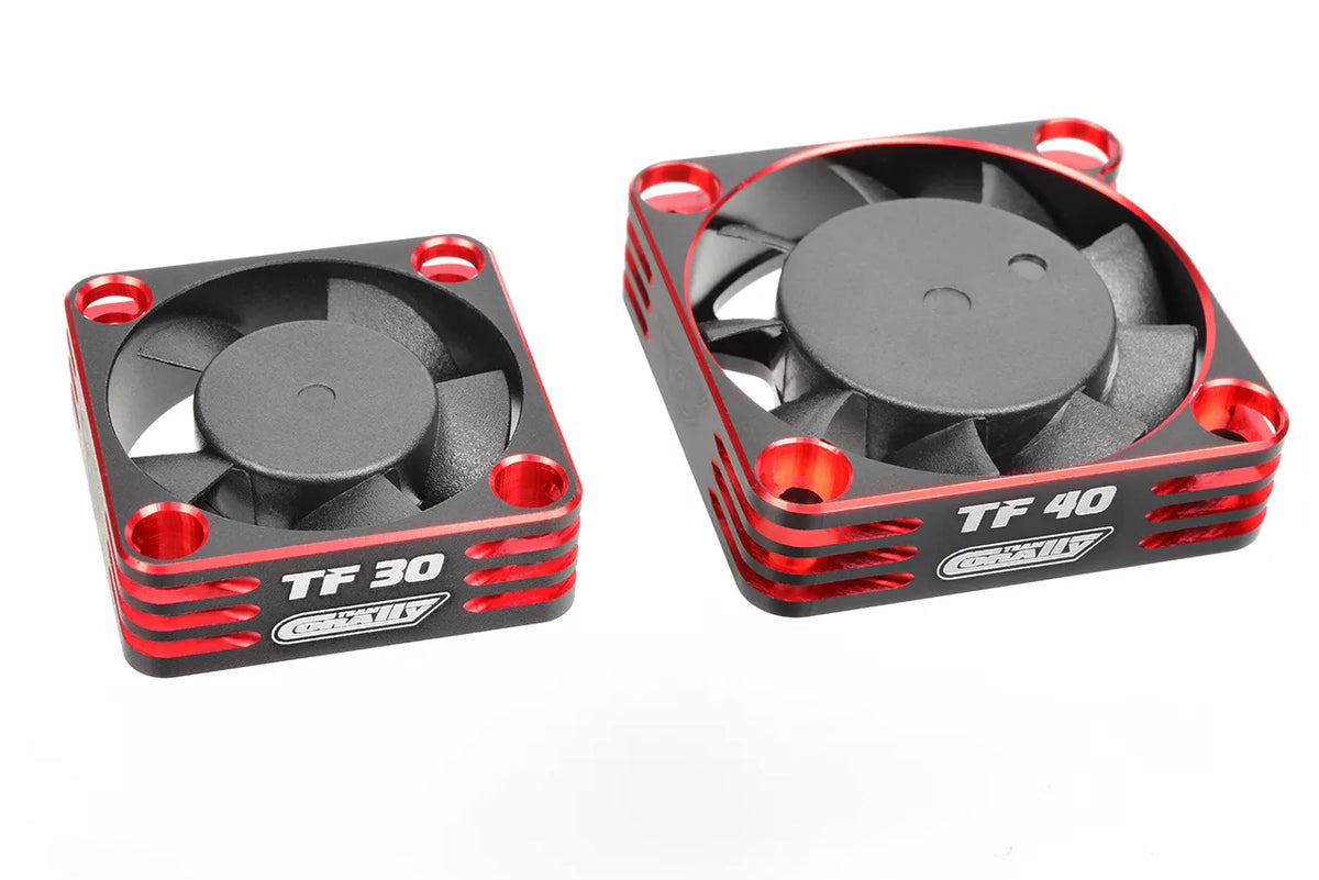 Team Corally TF-30 30mm Ultra High Speed Cooling Fan with BEC Connector – Black/Red