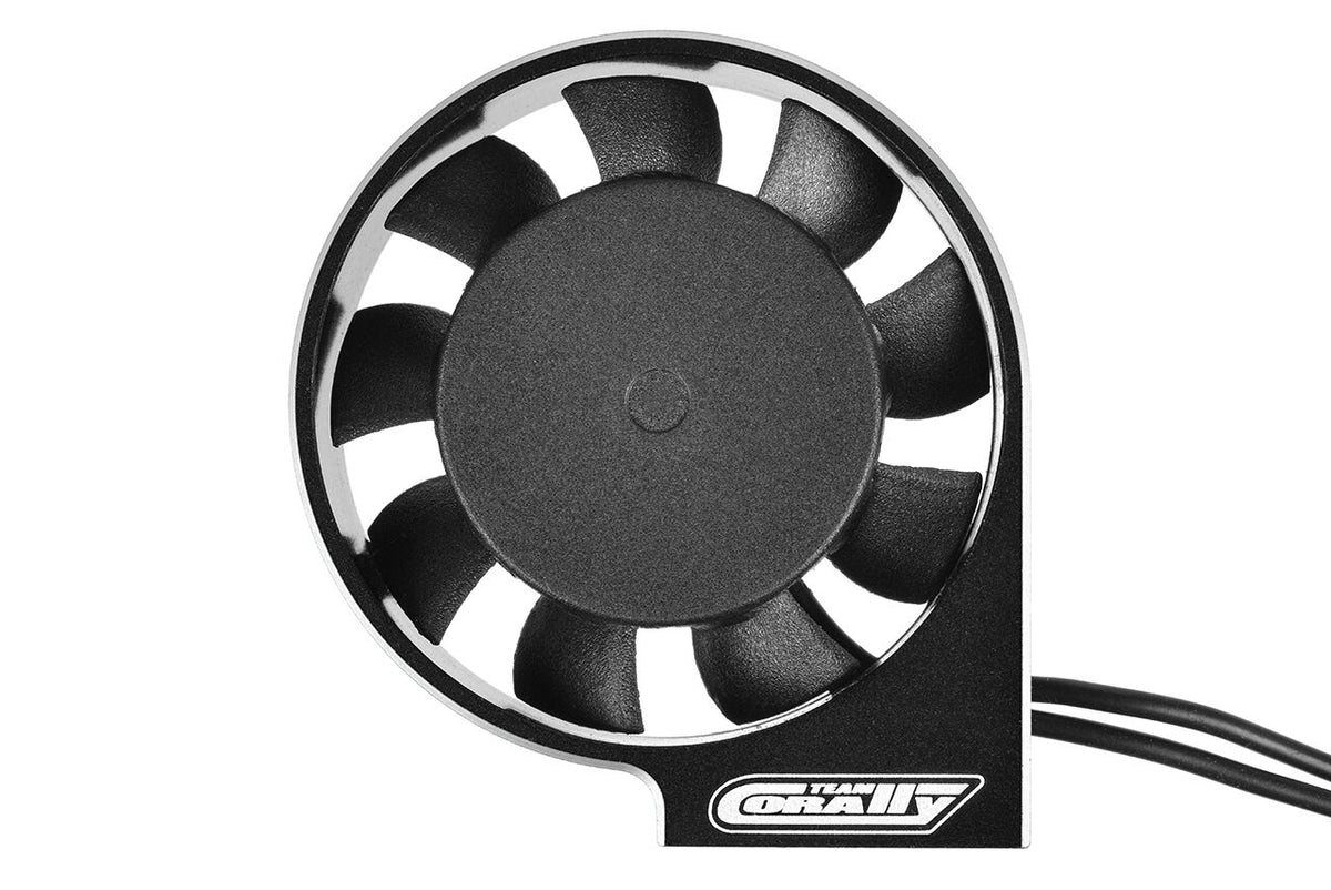 Team Corally XF-40 Ultra High Speed Cooling Fan 40mm w/ BEC Connector - Black/Silver