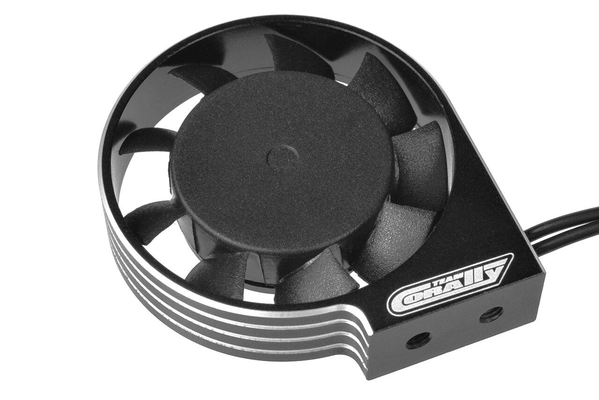 Team Corally XF-40 Ultra High Speed Cooling Fan 40mm w/ BEC Connector - Black/Silver