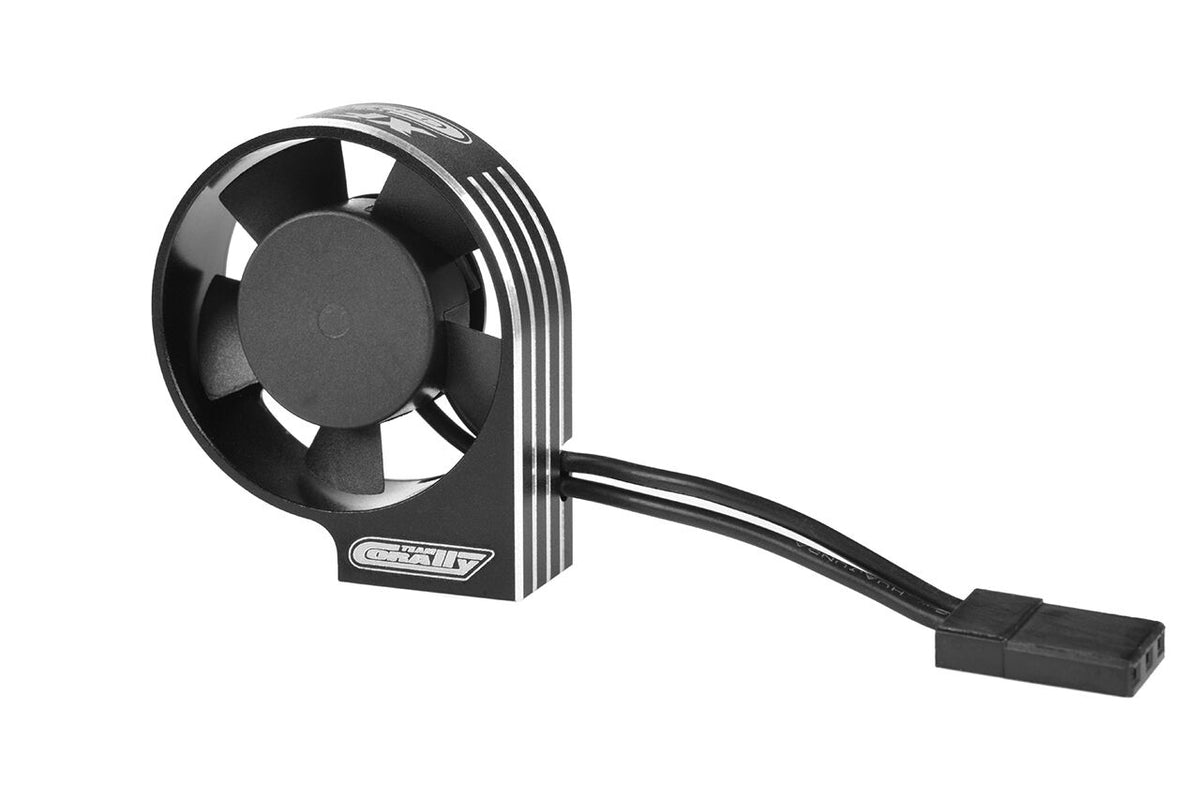 Team Corally XF-40 Ultra High Speed Cooling Fan 40mm w/ BEC Connector - Black/Silver