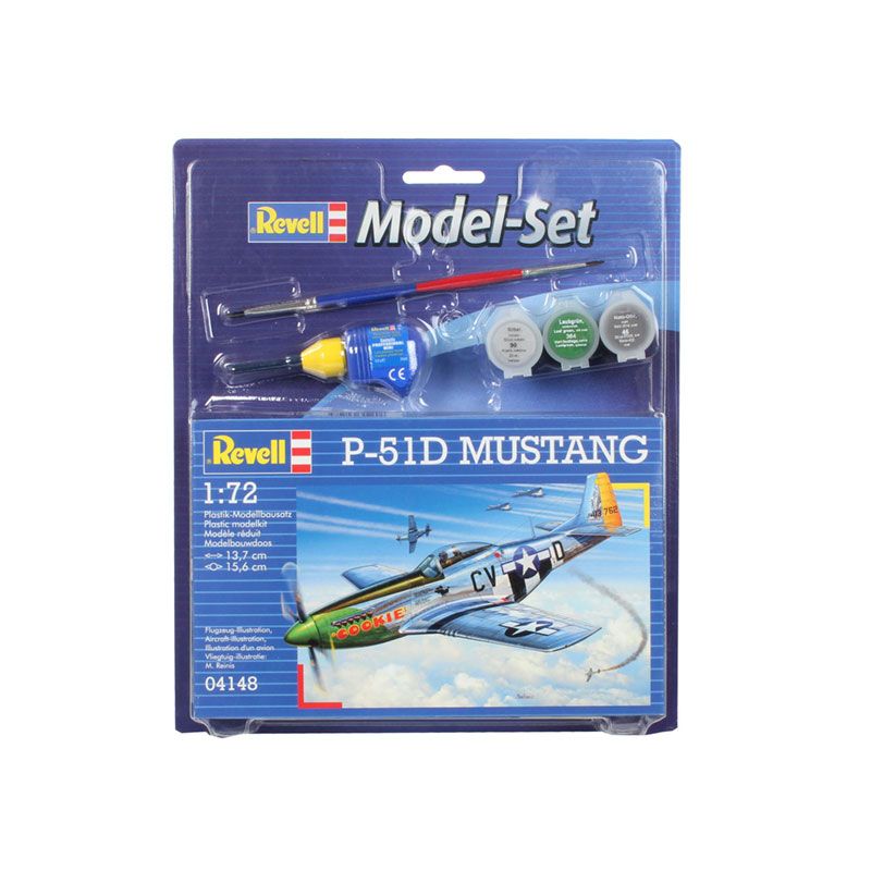 REVELL P-51D MUSTANG 1:72 - Model Set