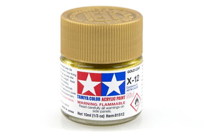 Tamiya Acrylic Mini X-12 Gold Leaf - [Sunshine-Coast] - Tamiya - [RC-Car] - [Scale-Model]