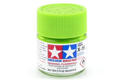 Tamiya Acrylic Mini X-15 Light Green - [Sunshine-Coast] - Tamiya - [RC-Car] - [Scale-Model]