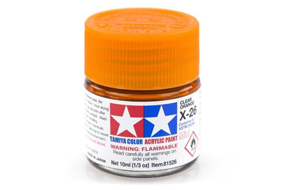 Tamiya Acrylic Mini X-26 Clear Orange - [Sunshine-Coast] - Tamiya - [RC-Car] - [Scale-Model]