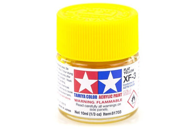Tamiya Acrylic Mini Xf-3 Flat Yellow - [Sunshine-Coast] - Tamiya - [RC-Car] - [Scale-Model]