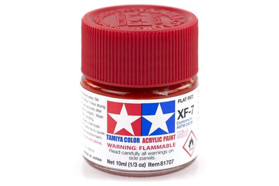 Tamiya Acrylic Mini Xf-7 Flat Red - [Sunshine-Coast] - Tamiya - [RC-Car] - [Scale-Model]
