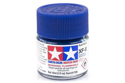 Tamiya Acrylic Mini Xf-8 Flat Blue - [Sunshine-Coast] - Tamiya - [RC-Car] - [Scale-Model]