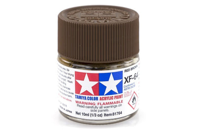 Tamiya Acrylic Mini Xf-64 Red Brown - [Sunshine-Coast] - Tamiya - [RC-Car] - [Scale-Model]