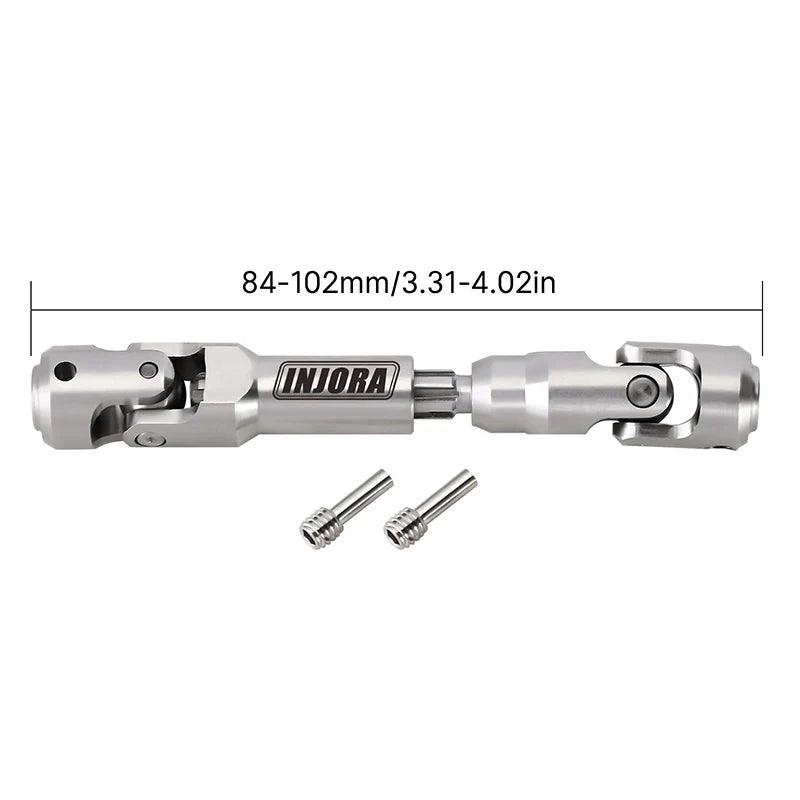 INJORA Steel Heavy-Duty Drive Shaft for 1/10 RC Car Crawler