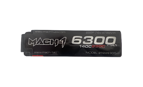 MACH-1 RACING // 6300 MAH 7.6V LIHV TITANIUM SERIES SHORTY