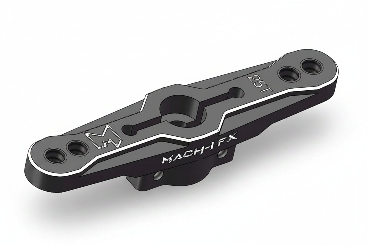 Mach-1 Double Arm Servo Horn 25T Double Clamp