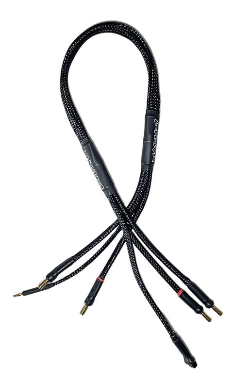 Mach-1 Racing charge lead - 600mm 4mm to 5mm bullet (black) - [Sunshine-Coast] - Mach-1 - [RC-Car] - [Scale-Model]