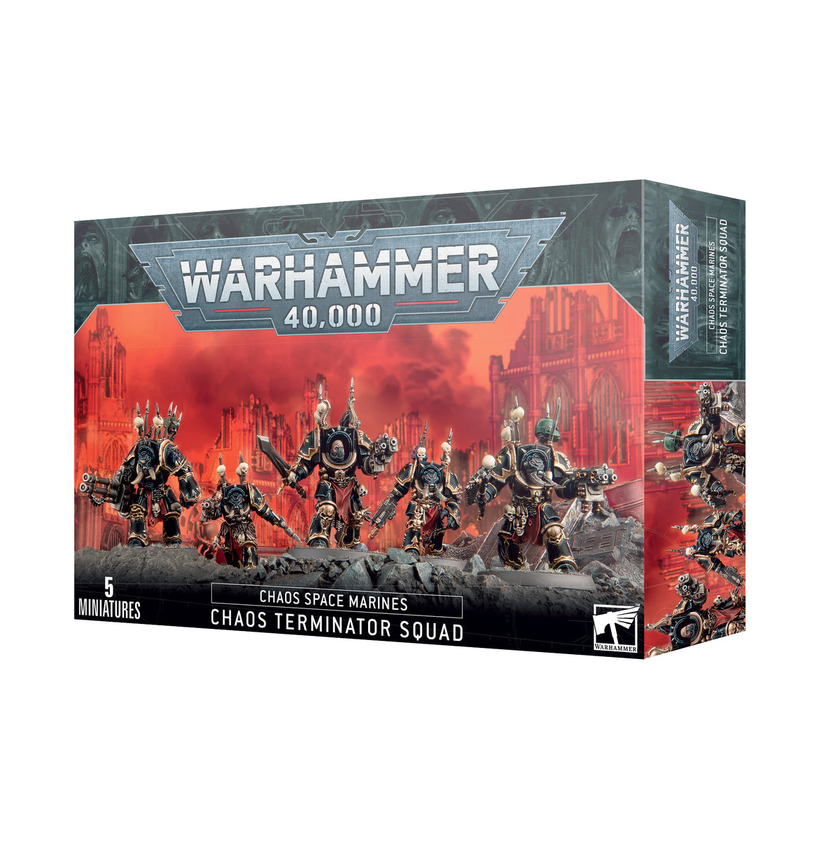 Warhammer 40000 - Chaos Space Marines - Terminators - [Sunshine-Coast] - Games Workshop - [RC-Car] - [Scale-Model]