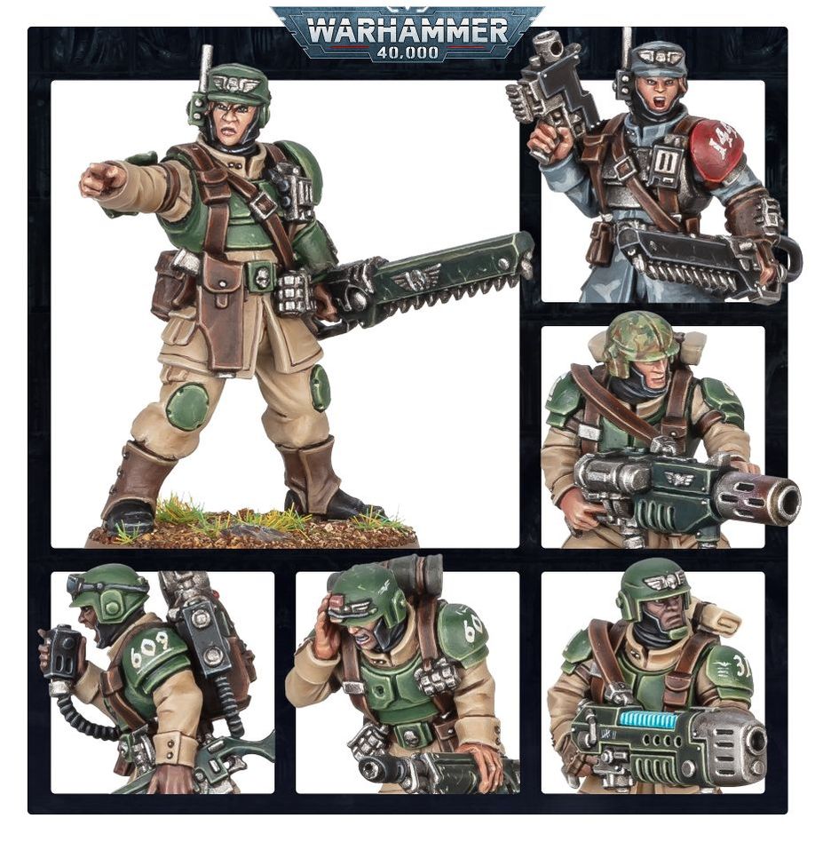 Warhammer 40000 -Astra Militarum - Cadian Shock Troopers - [Sunshine-Coast] - Games Workshop - [RC-Car] - [Scale-Model]