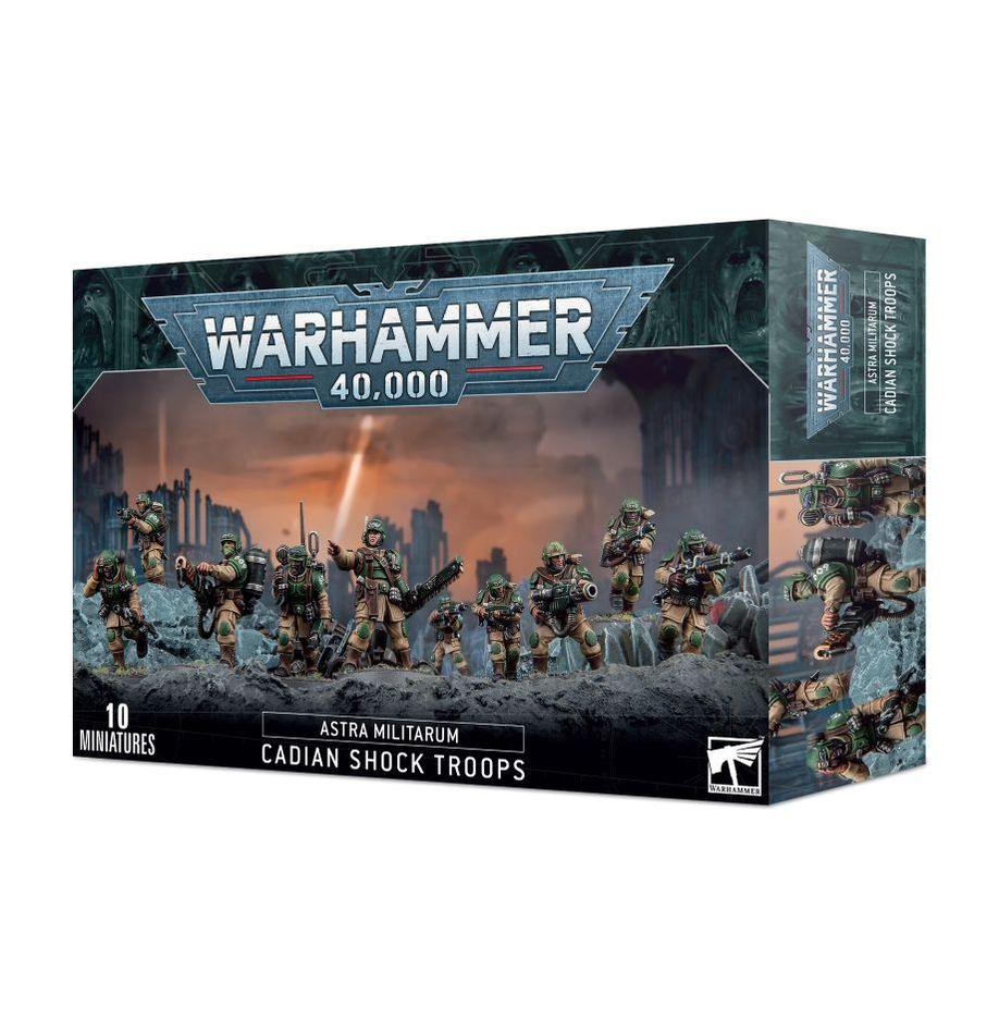 Warhammer 40000 -Astra Militarum - Cadian Shock Troopers - [Sunshine-Coast] - Games Workshop - [RC-Car] - [Scale-Model]