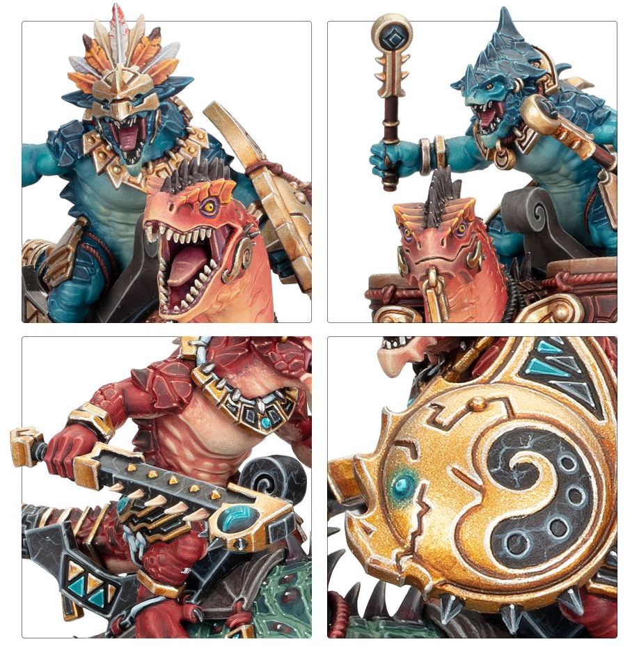 Warhammer- AoS - Seraphon - Aggradon Lancers