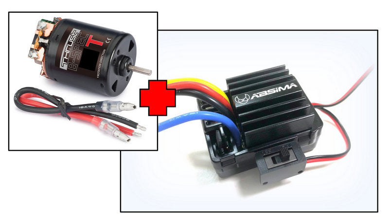 Electric Motor "Thrust B-Spec" 17T + 1:10 Brushed ESC 40A