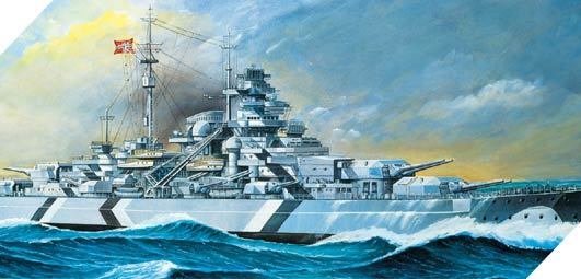 Academy 1/350 German Battleship Bismarck Plastic Model Kit