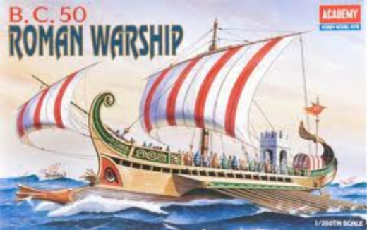 Academy 1/72 Roman Warship Circa B.C 50 Plastic Model Kit