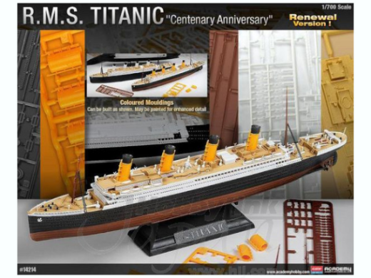 Academy 1/700 R.M.S. Titanic "Centenary Anniversary" MCP Plastic Model Kit