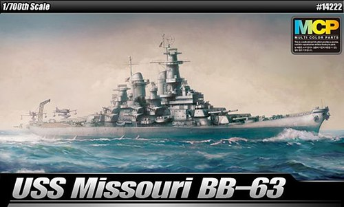 Academy 1/700 USS Missouri BB-63 MCP Plastic Model Kit