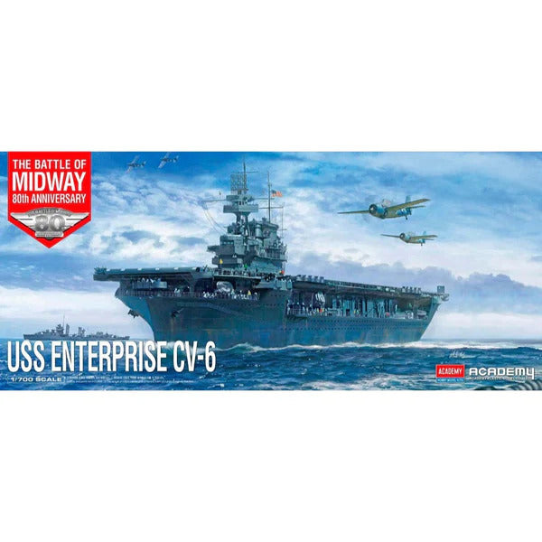 Academy 1/700 USS Enterprise CV-6 "Battle of Midway" Plastic Model Kit