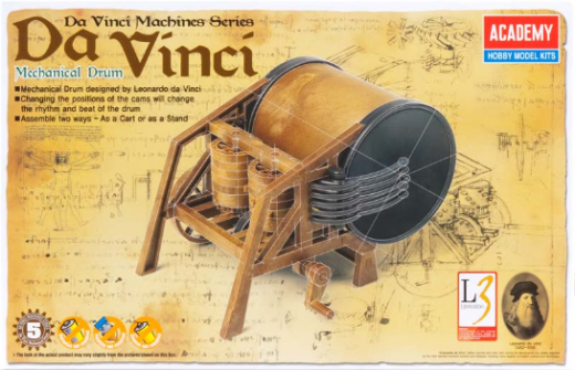 Academy Davinci Mechanical Drum Plastic Model Kit