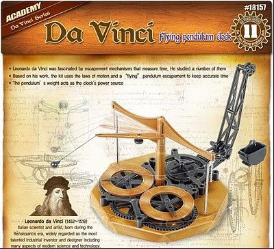 Academy Davinci Flying Pendulum Clock Plastic Model Kit