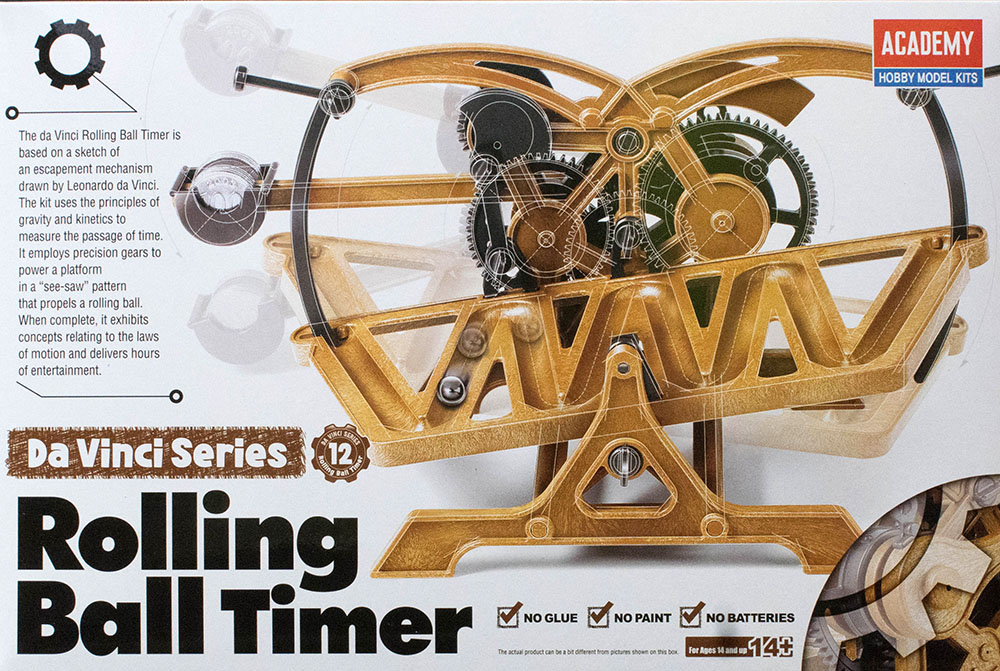 Academy Davinci Rolling Ball Timer Plastic Model Kit