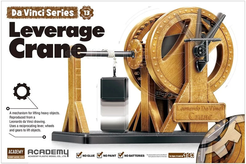 Academy Davinci Leverage Crane Plastic Model Kit