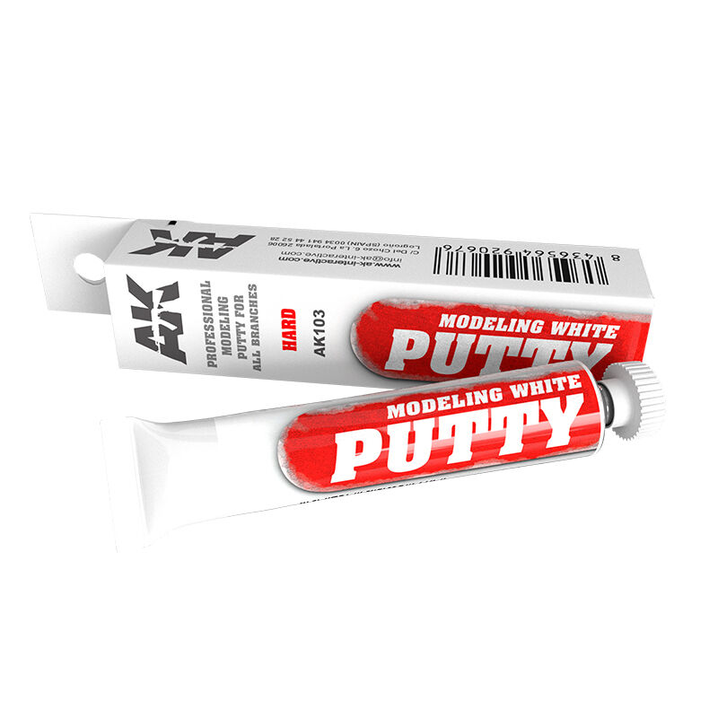 AK Interactive White Acrylic Modelling Putty 20ml – Scale Model Filler