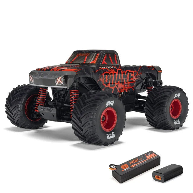 Arrma Quake Grom 4X4 1/16 Monster Truck RTR Red - Purple - Green