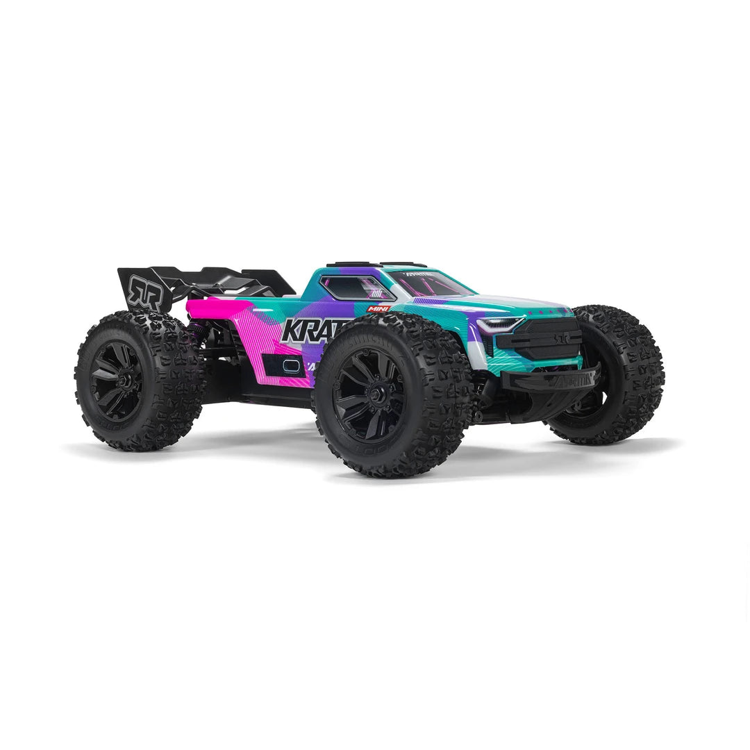 ARRMA Mini Kraton 3S BLX 4X4 1/16 RTR Teal/Pink (ARA2508ST2) - Pre-order