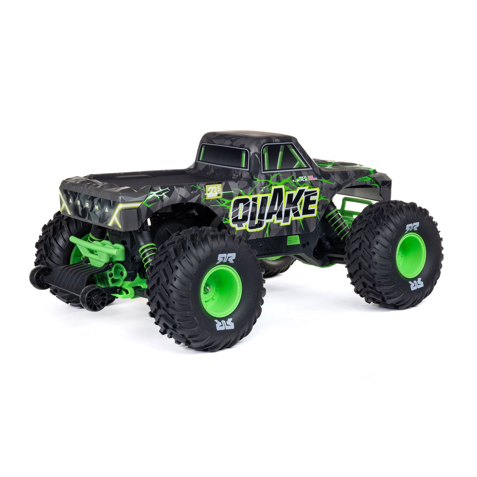 ARRMA Quake 223S BLX DSC 1/10 2WD Monster Truck RTR Green