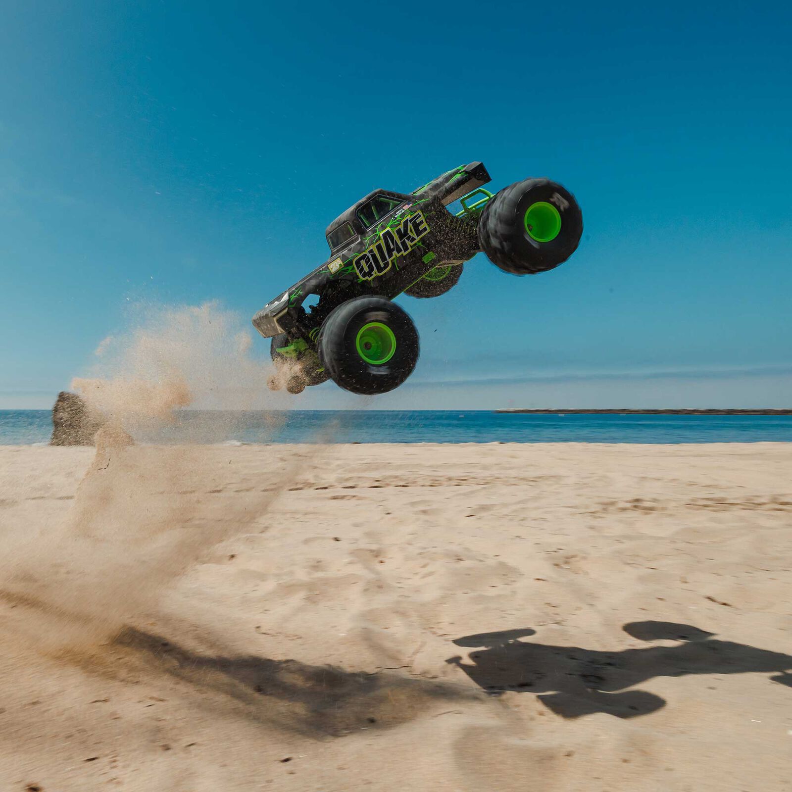 ARRMA Quake 223S BLX DSC 1/10 2WD Monster Truck RTR Green