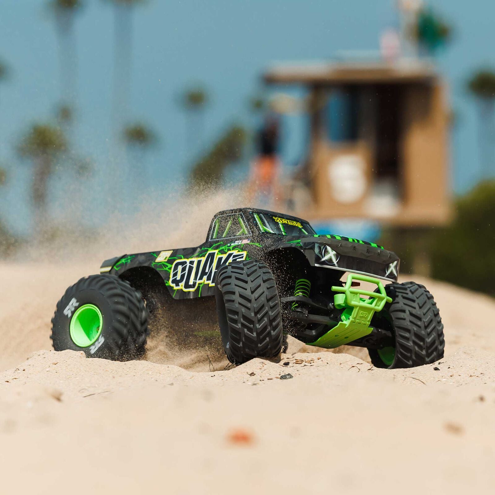 ARRMA Quake 223S BLX DSC 1/10 2WD Monster Truck RTR Green