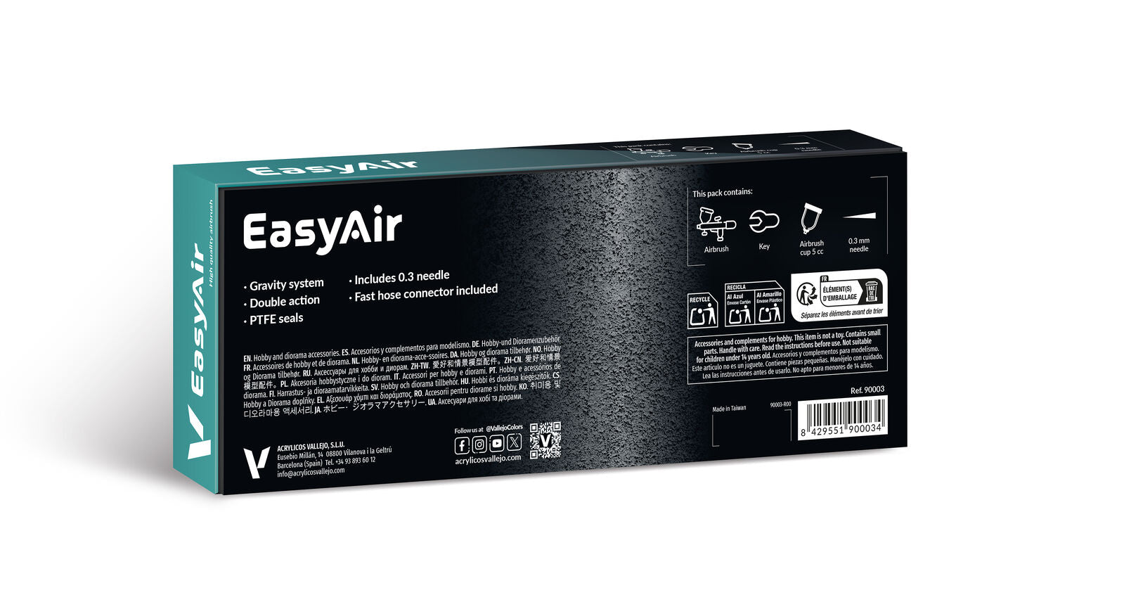 EASYAIR By Vallejo - Gravity System (0.3) Starter Airbrush AV90003