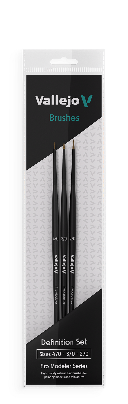 Set of black  brushes on a white background
