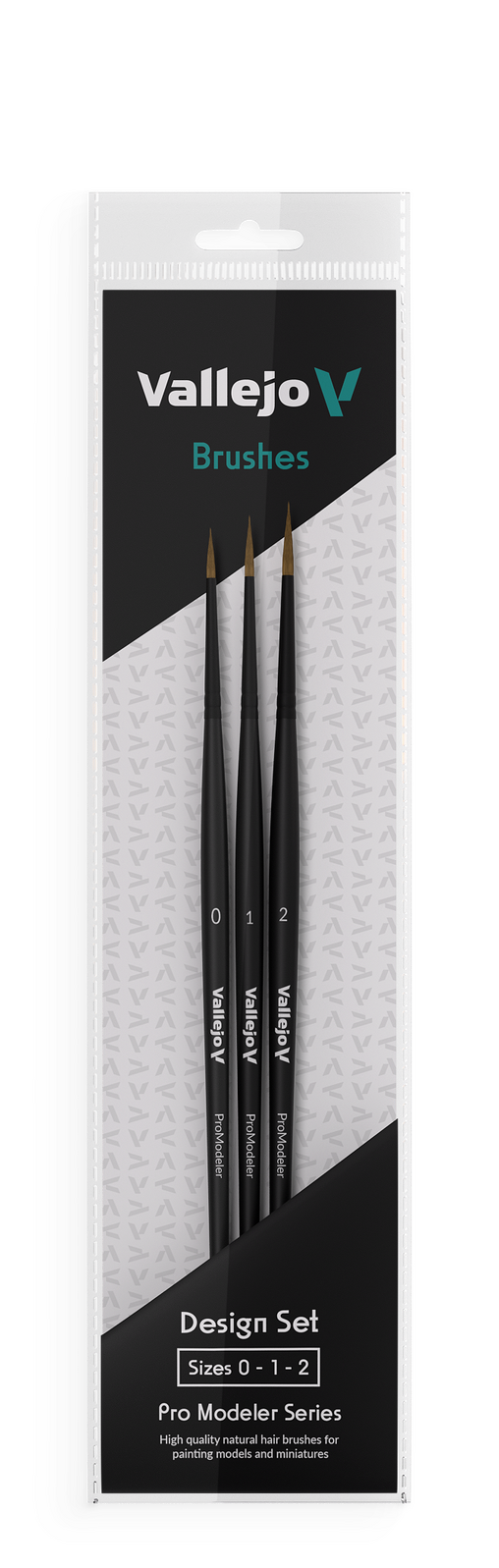 Set of black  brushes on a white background